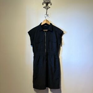 EUC Express Utility Midi elastic waist zipper front closure wide arms business